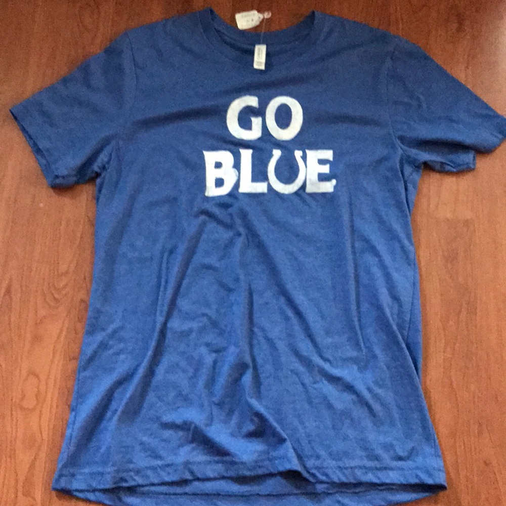 Go blue Bella and canvas unisex tee